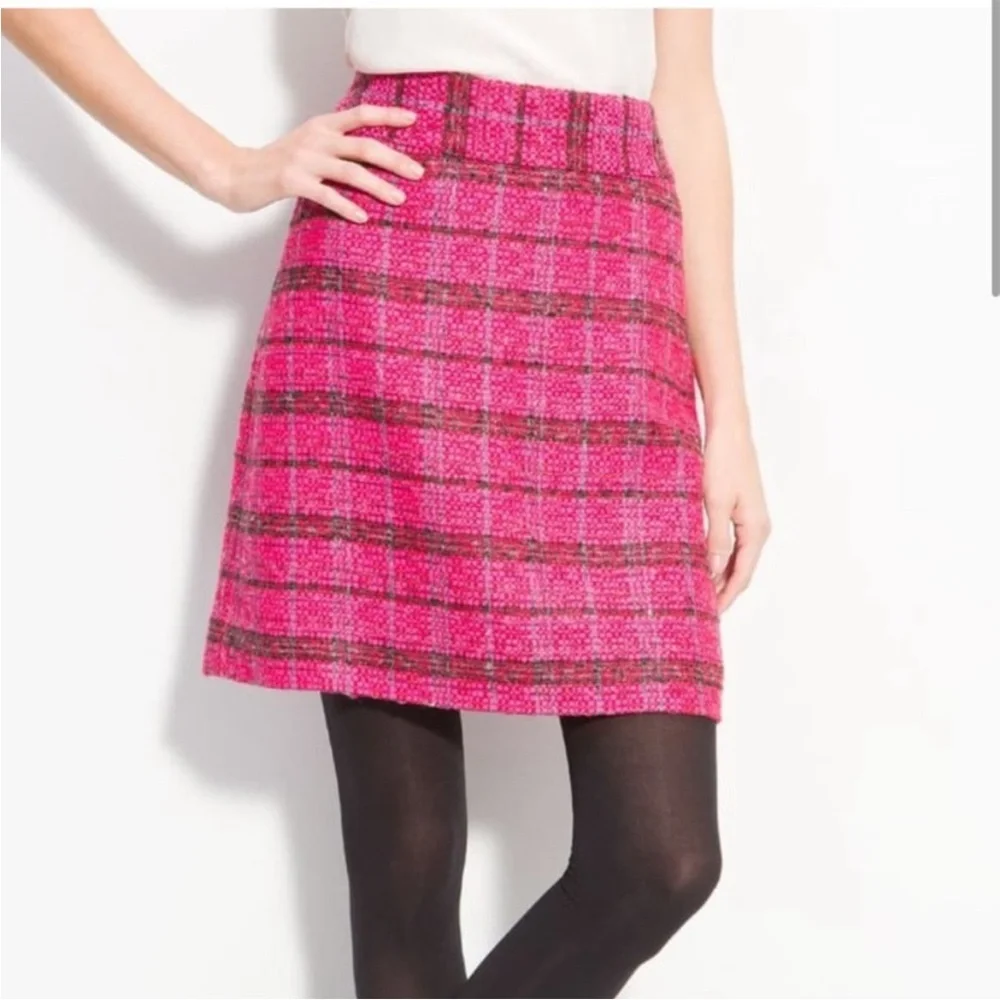 Kate spade tweed mini skirt barbiecore